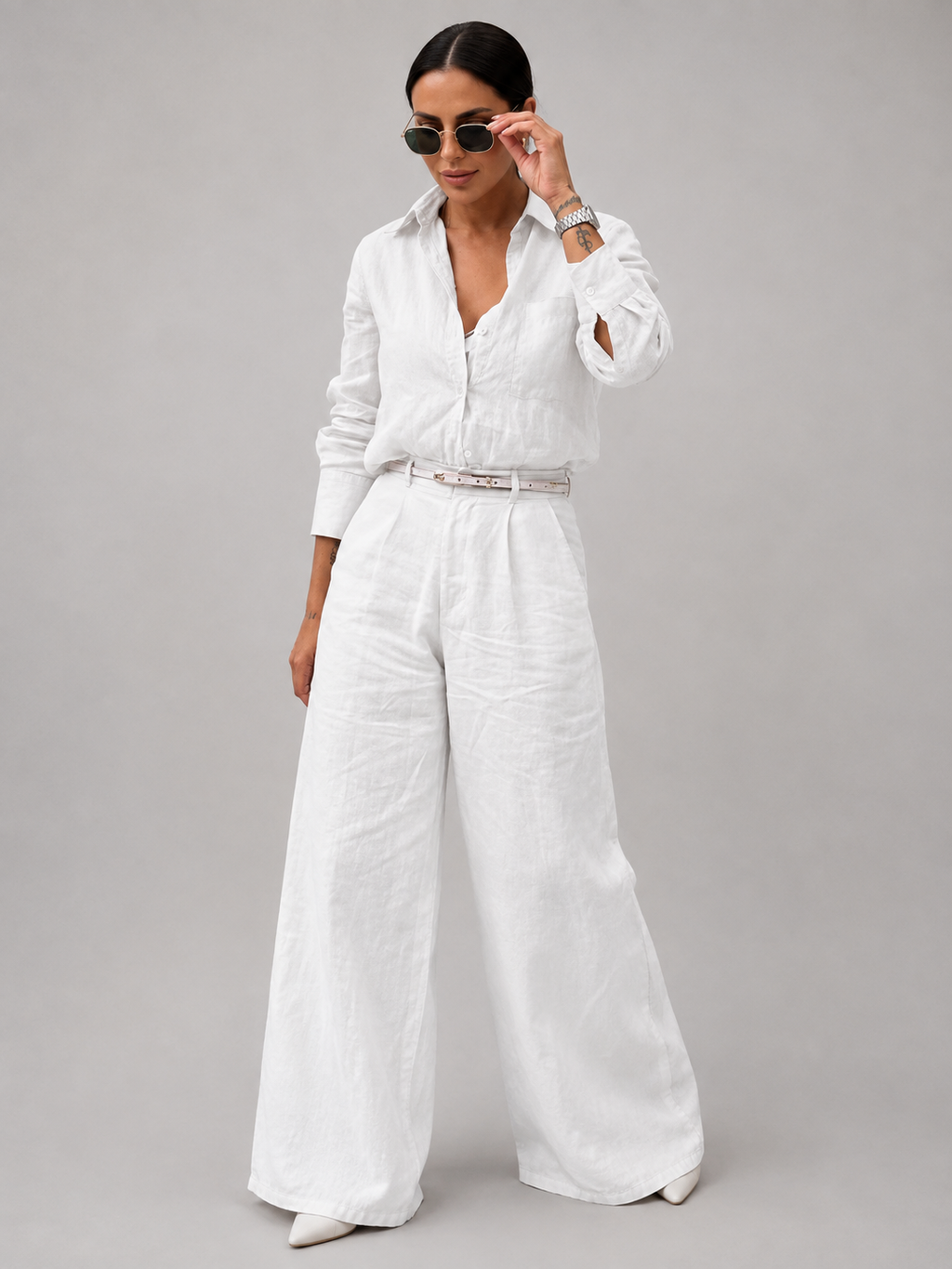 Linen Lapel Shirt