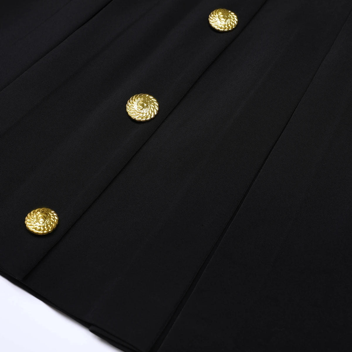 A-Line Button Mini Skirt